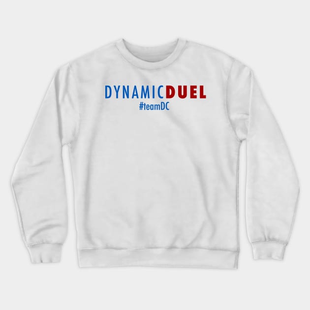 Dynamic Duel #TeamMarvel (color logo) Crewneck Sweatshirt by Dynamic Duel